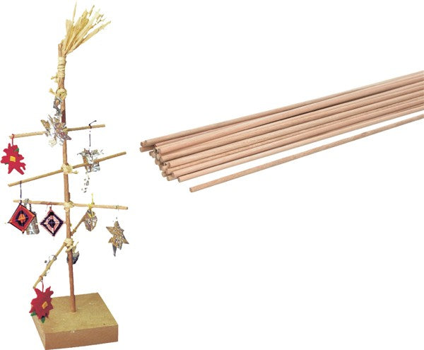 Wooden Dowel Rods 30pcs