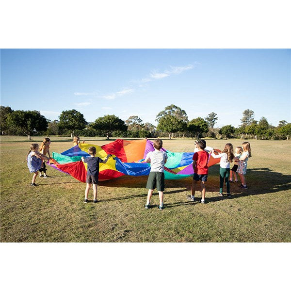 Giant Rainbow Parachute 8m with 28 Handles