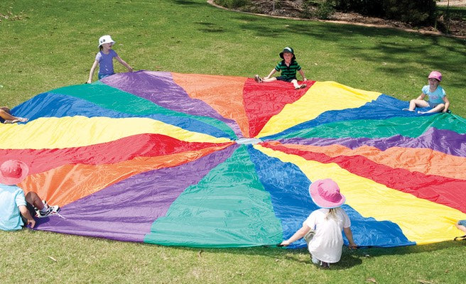 Jumbo Parachute 6mt Diameter with 18 Handles