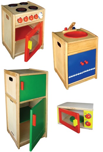 Vogue Sink, Stove, Refrigerator and Microwave Set