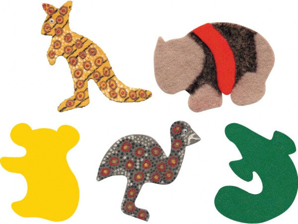 Felt Australian Animals 50pcs