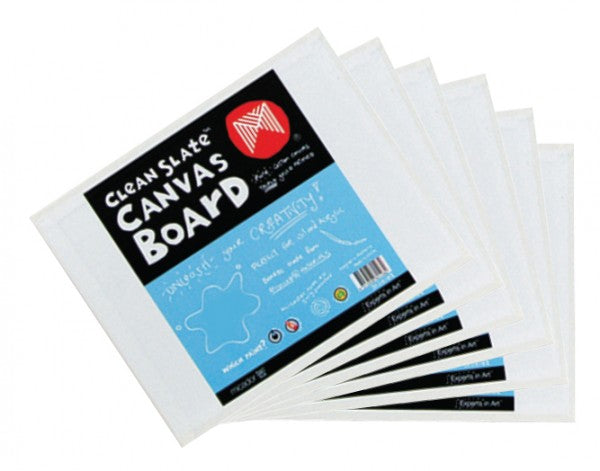 Cotton Canvas Boards 20cm x 15cm 6pcs