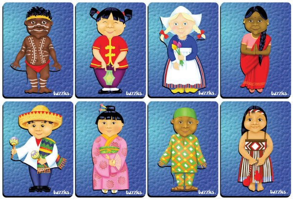 Children of the World (A) Raised Puzzle Set of 8