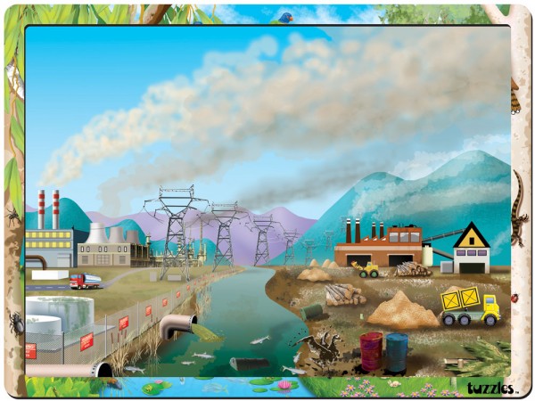 Environmental Change Reveal Puzzle 24pcs