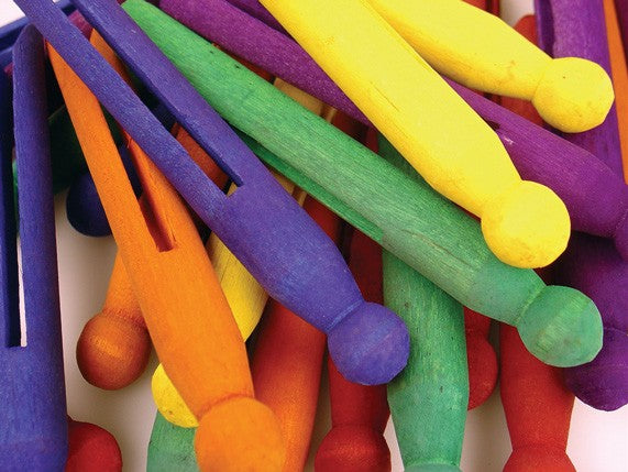 Dolly Pegs Coloured 24pcs