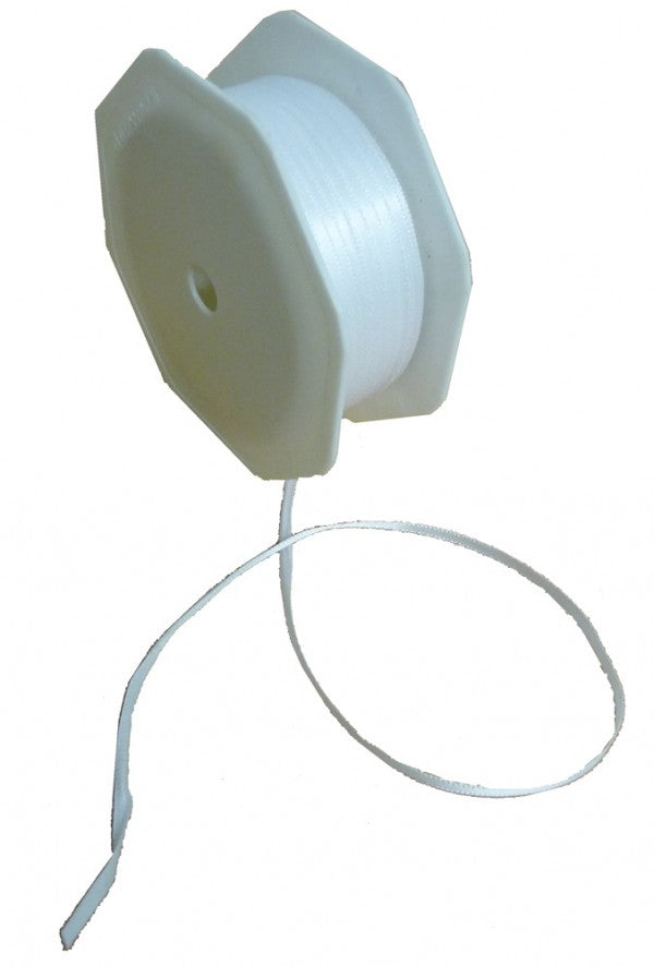 Satin Ribbon White 3mm x 25m