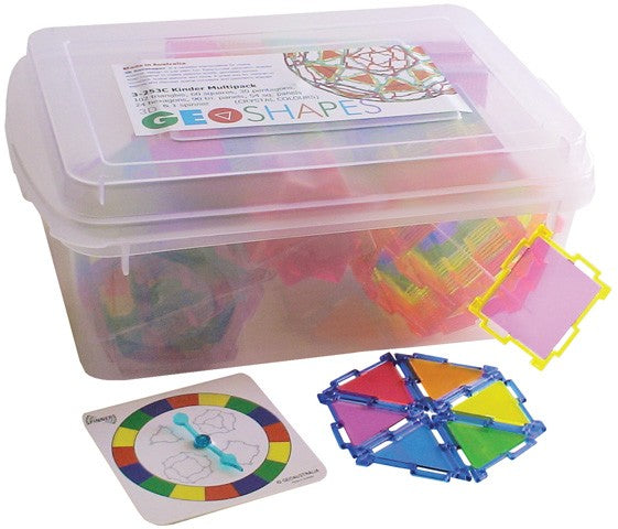 Geo Shapes & Panels Crystal Fluro Multipack – 360pcs Tub