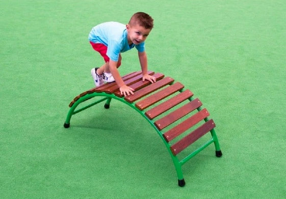 Aluminium and Hardwood Log Bridge 112cmL