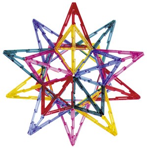 Geoshapes Crystal Fluoro in Tub 55pcs