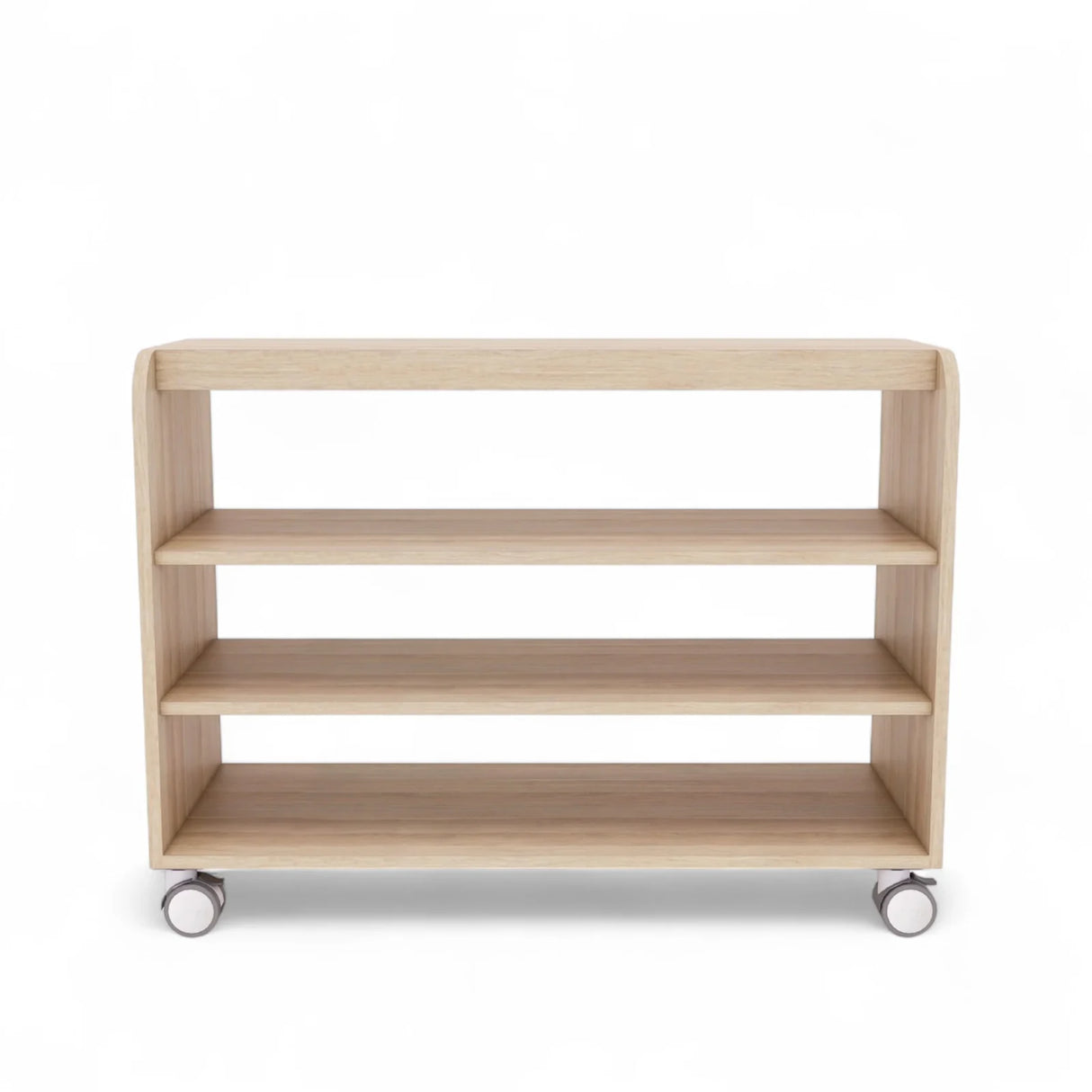 Maple Laminate Open Shelving Unit 3 Shelf 105cmW x 45.5cmD x 80cmH