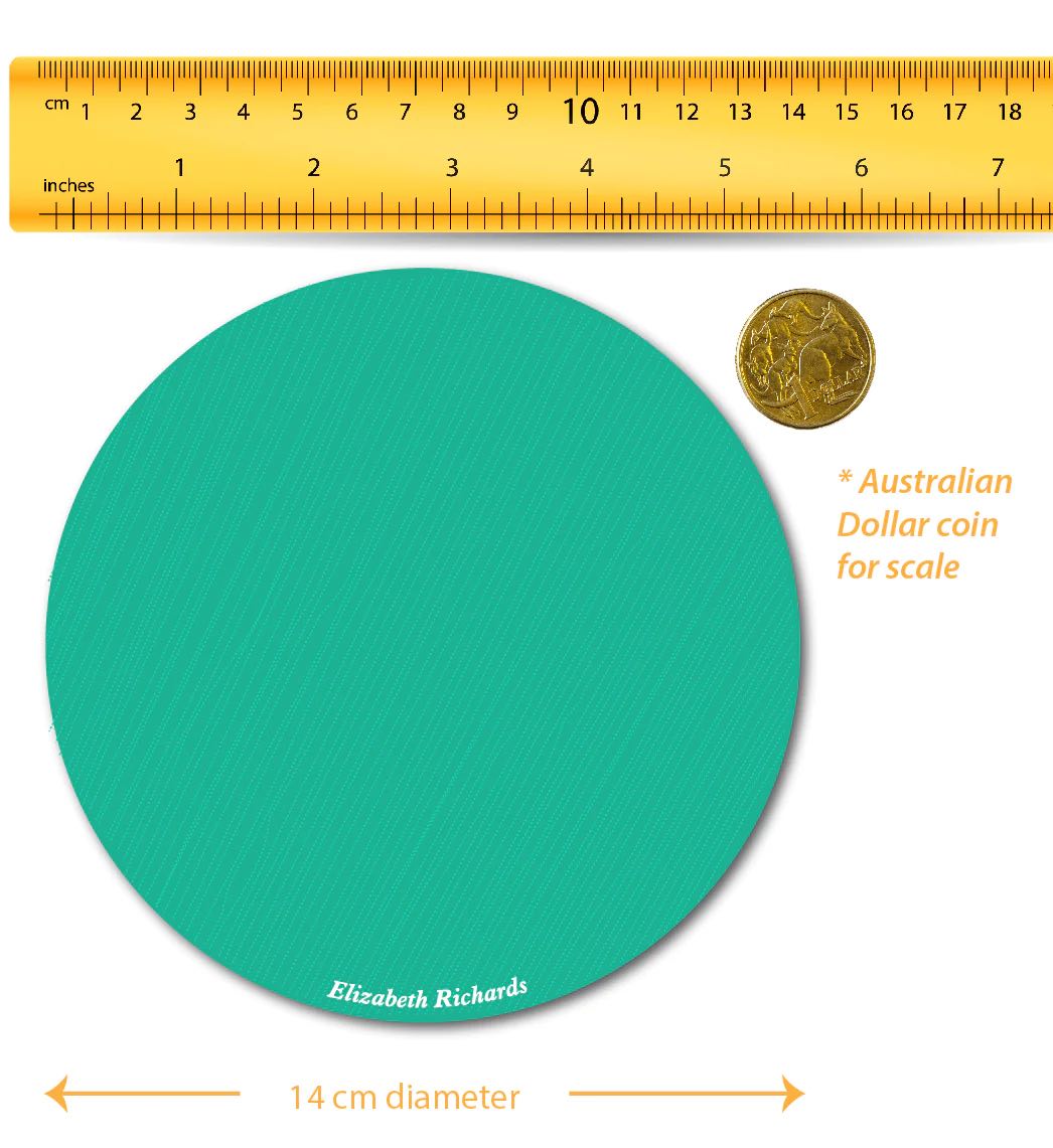 Multicolour Hook and Loop Placement Markers 14cm Diam x 30pcs
