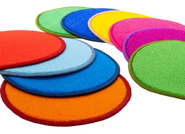 Rainbow Carpet Discs Set of 10