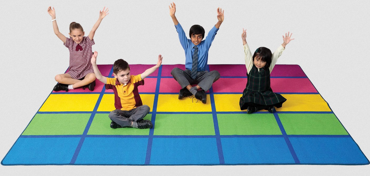 Colour Blocks Carpet 3m x 2m