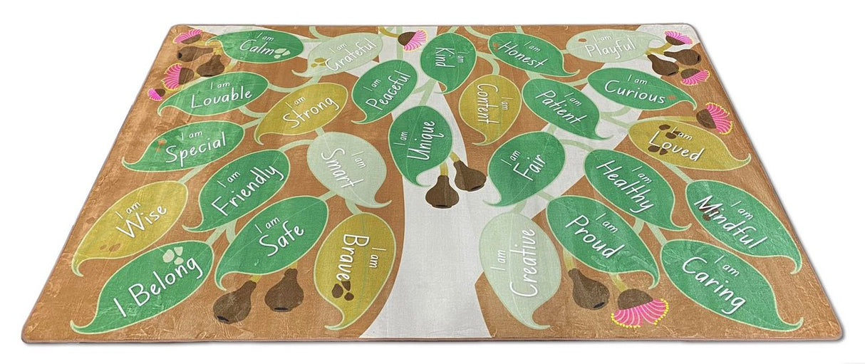 Gumtree Affirmation Carpet – Positive Words Classroom Rug 2m x 3m
