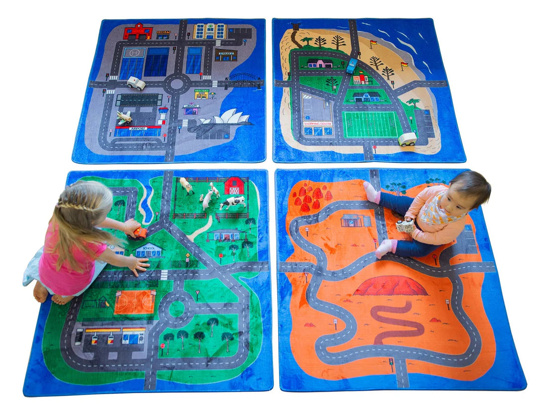 Australian Road Mats – Set of 4 - Play & Learn