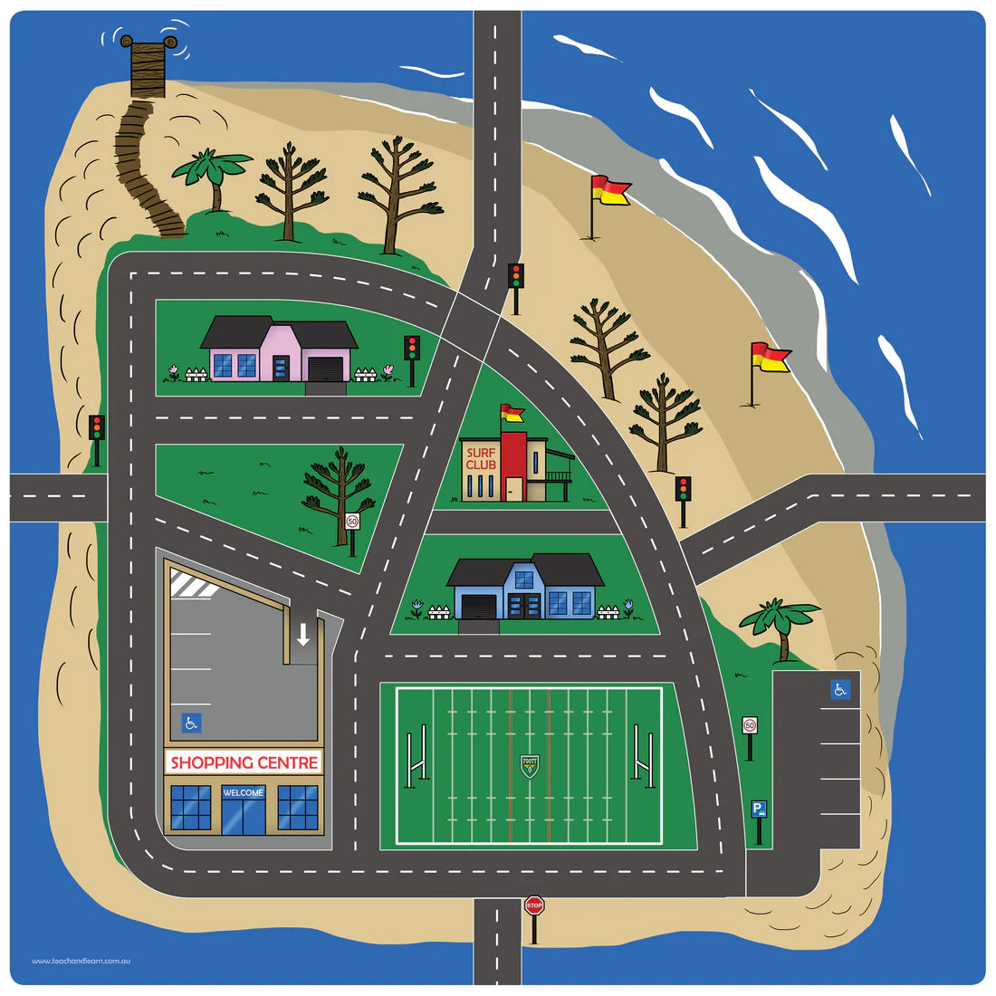 Australian Road Mats – Set of 4 - Play & Learn