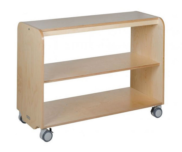 Maple Laminate Open Shelving Unit 2 Shelf 105cmW x 45.5cmD x 80cmH