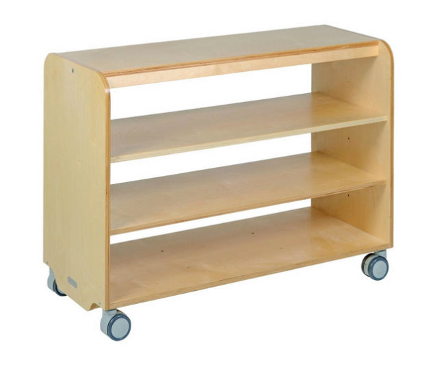 Maple Laminate Open Shelving Unit 3 Shelf 105cmW x 45.5cmD x 80cmH