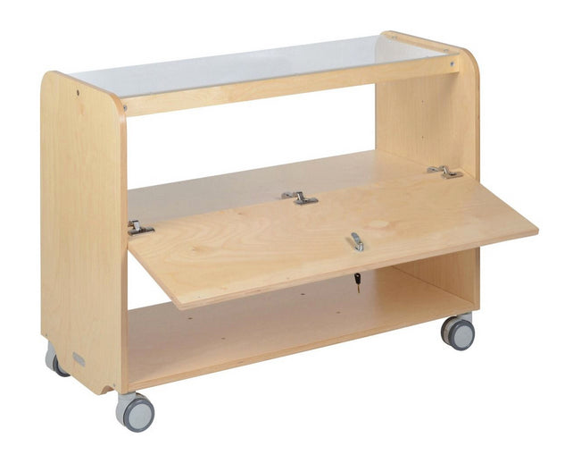 Maple Laminate Lockable Display Unit