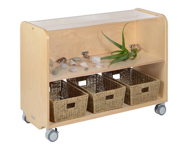 Maple Laminate Lockable Display Unit