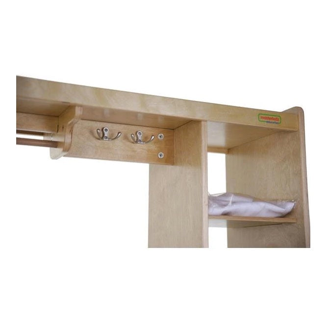 Solid Birch Ply Mobile Dress Up Trolley 80cmL x 110cmH x 40cmD