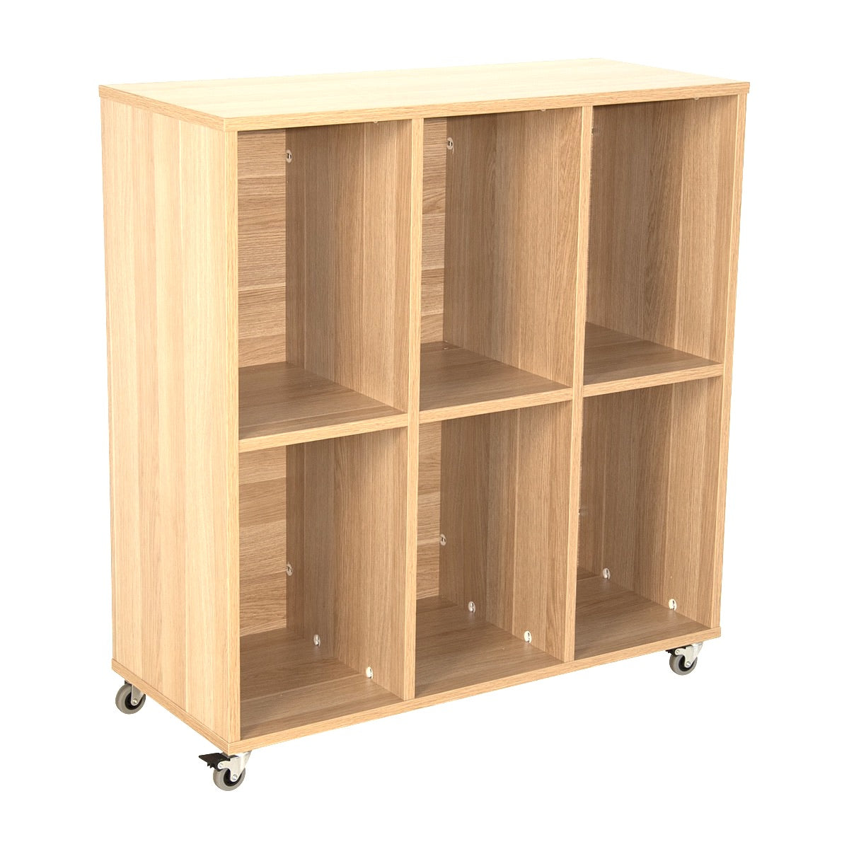 Maple Laminate 6 Space Locker Unit 90cmL x 38cmW x 100cmH