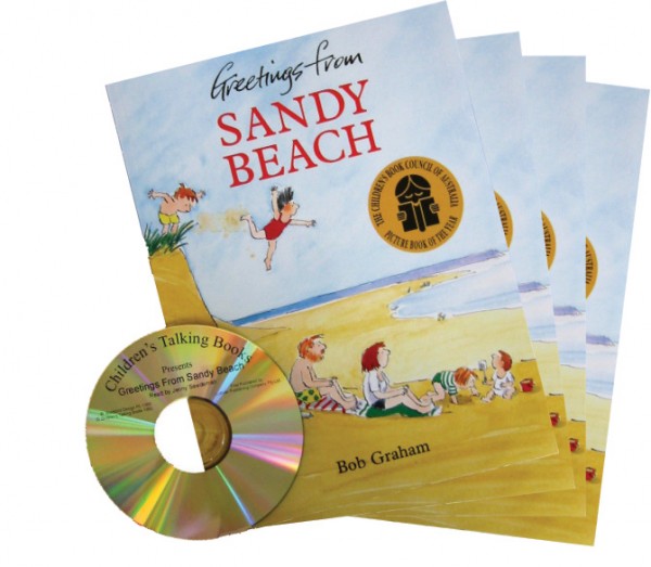 Greetings From Sandy Beach CD and 4 Book Set