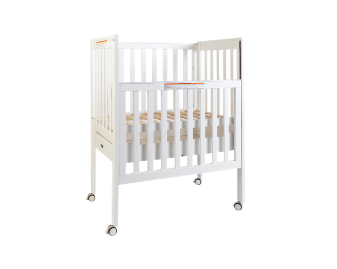Backsaver Compact Cot White With Mattress 105.5cmLx71.5cmWx136cmH