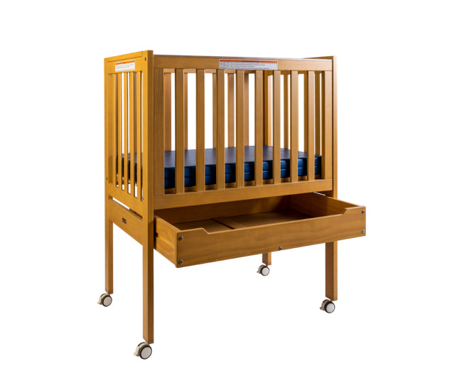 Backsaver Compact Cot Honey Elm With Mattress 105.5cmLx71.5cmWx136cmH