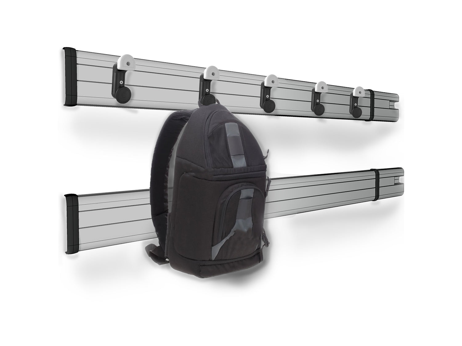 Smartrack Aluminium Bag and Hat Hook Rail 3m
