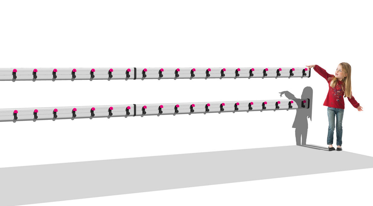 Smartrack Aluminium Bag and Hat Hook Rail 3m