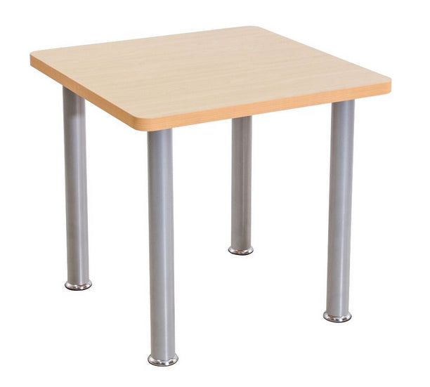 Students Square Laminated Table Birch 80cmL x 80cmW x 67cmH