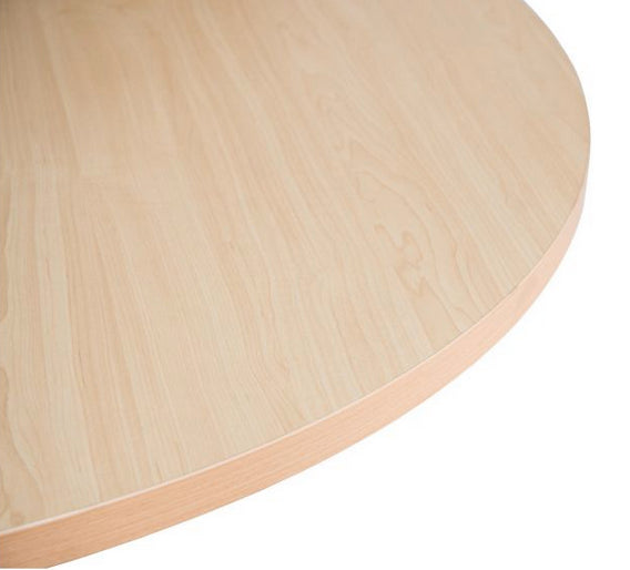 Students 3/4 Circle Laminated Table Birch 105cm Diameter x 61cmH