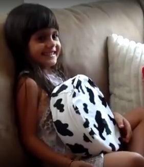 Senseez Tactile Vibrating Cushion Furry Cow