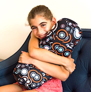 Senseez FLOWERS Vibrating Bolster Cushion With Weighted Pack and Hot/Cold Pack