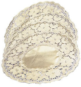 Metallic Doylies 50pcs Silver