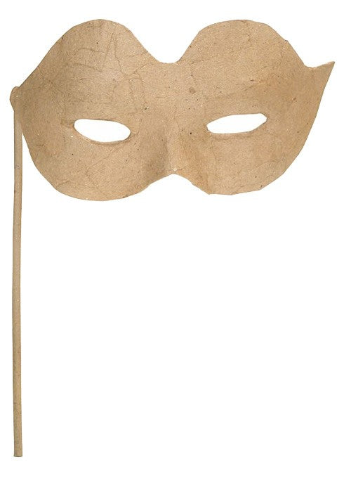 Papier Mache Eye Mask on Stick