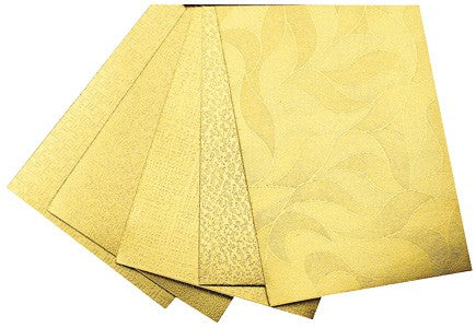 Metallic Pattern Paper Gold 40pcs