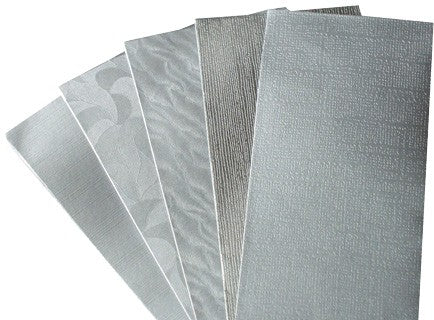 Metallic Pattern Paper Silver 40pcs