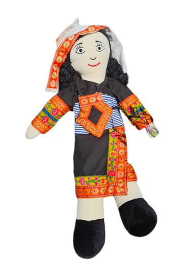 Chinese Girl Fabric Doll 45cmH