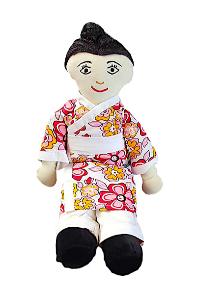 Japanese Girl Fabric Doll 45cmH