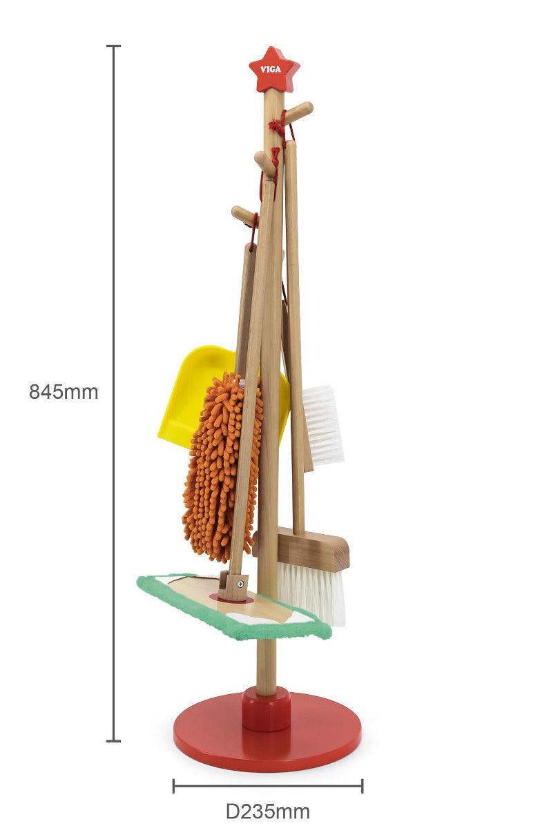 House Cleaning Set on Stand 5pcs