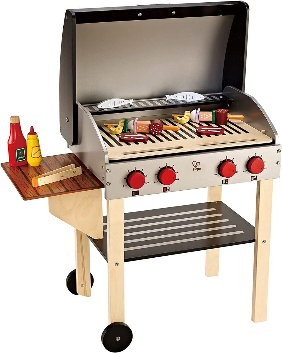 Gourmet BBQ With Food and Accessories