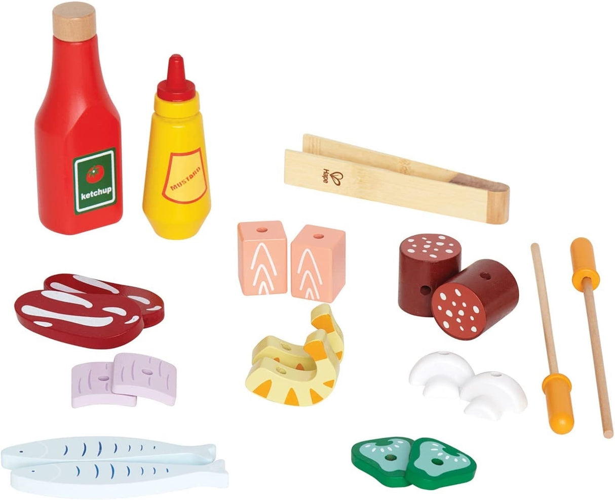 Gourmet BBQ With Food and Accessories