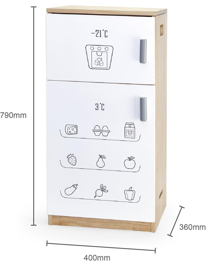 Solid Timber Fridge and Freezer White Series