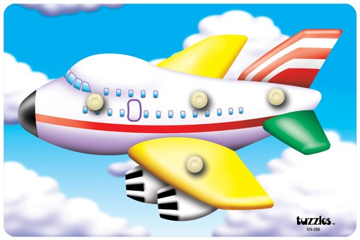 Knobbed Jumbo Jet Puzzle 4pcs