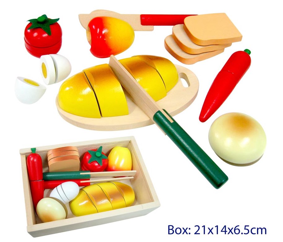 Cutting Foods Playset on Tray 22pcs
