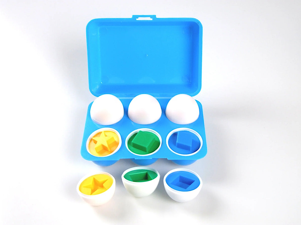 Shape Sorter Eggs in Carton