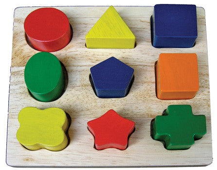 Geo Shapes Puzzle Board 9pcs