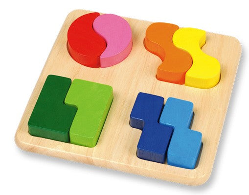 Raised Double Sided Shapes Board 8pcs